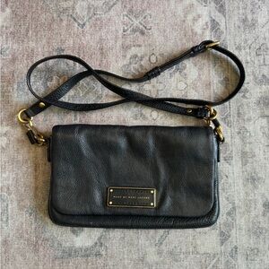 Black Leather Marc by Marc Jacobs Crossbody Purse